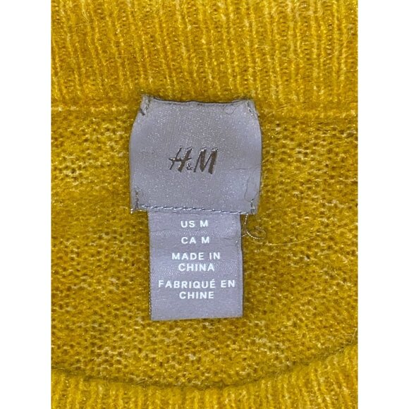 H M Womens Size M Sweater Long Sleeve Goldenrod Color - Picture 4 of 7
